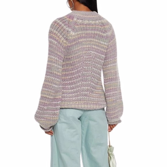 NWT NICHOLAS Maliya marled alpaca-blend sweater Medium - Picture 2 of 15